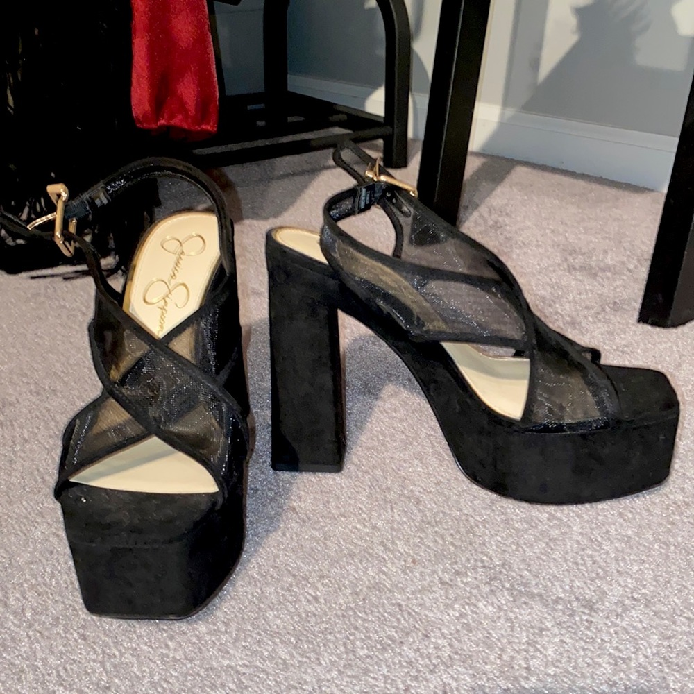 Black Jessica Simpson Platform Heels